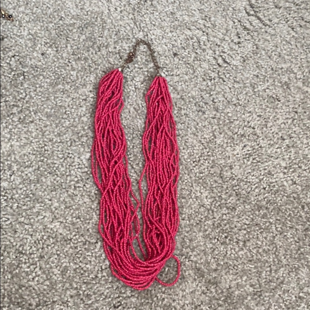 Pink Beaded Necklace